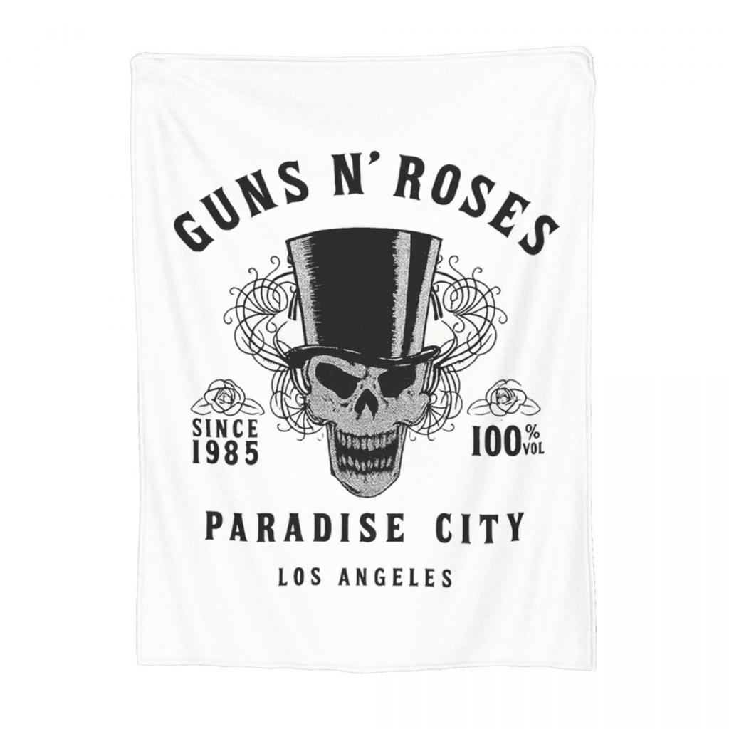 Guns N Roses Blanket Fleece Sofa Throw Blanket Warm for Couch Bedding Travel Throws Bedspread Quilt