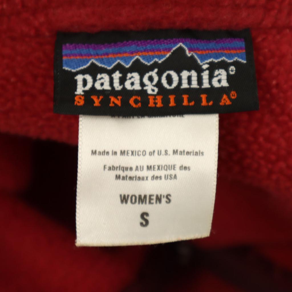 patagonia Synchilla Half Zip Fleece jacket S Red 25740F5 Outdoor Pullover Women Used