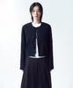 INSILENCE WOMEN Washed Strap Jacket Washed Black