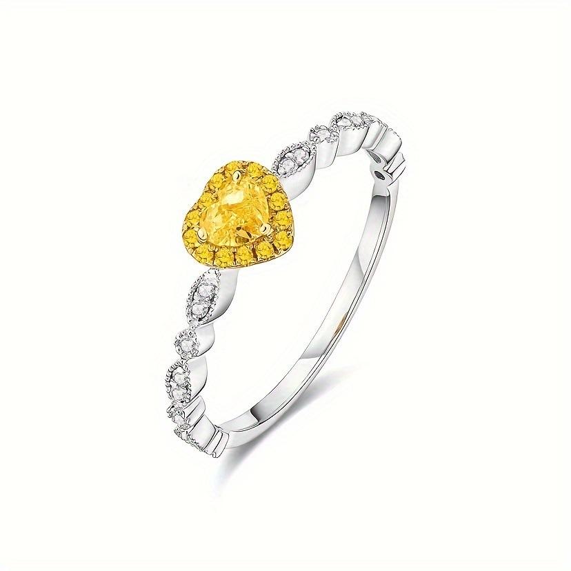 Exclusive supply Douyin live stream source gold-plated water drop yellow diamond ring women's diamond ring direct sales
