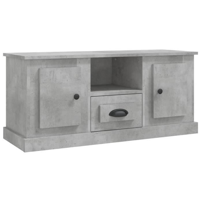VidaXL TV Cabinet Concrete Grey 100x35.5x45 Cm Engineered Wood 816460