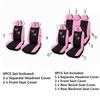 Beautiful Butterfly Embroidered Car Seat Covers Universal Fit 4 Piece Or 9 Piece Set Automotive Seat Protector Accessories