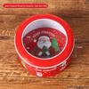 Christmas Rectangular Tin Skylight Box for Candies and Cookies - Children's Decorative Empty Gift Storage Box