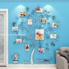 Adesivo Acrilico 3D Albero Specchio Decorazioni Murali DIY Cornice per Foto Foto di Famiglia per Soggiorno Arte Decorazioni per la Casa cornici per foto muro