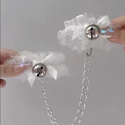 Abstinence sexy lace bells bracelets anklets couple props handcuffs sex lingerie