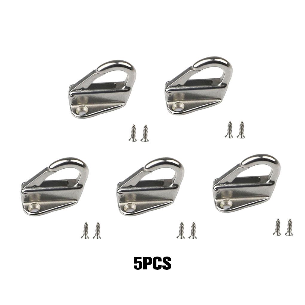 5piece Stainless Steel Fender Hooks For Marine – Easy Installation And Wide Application Marine Grade