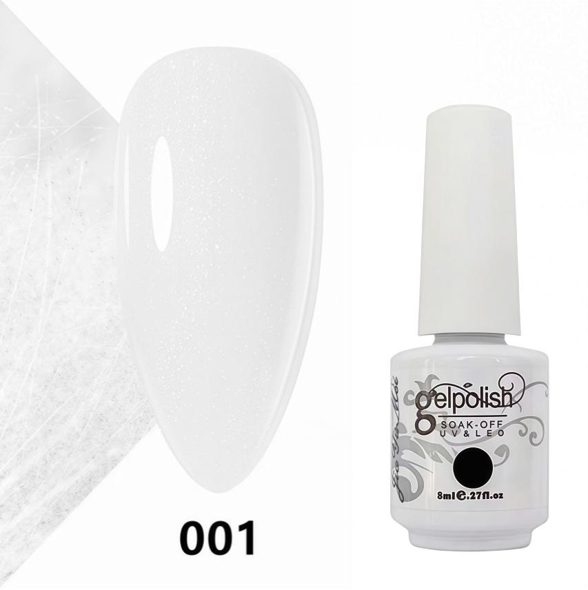Amber Gel Polish Set: Gel Polish Manicure Kit with Whitening, Base Coat, and Sealer.