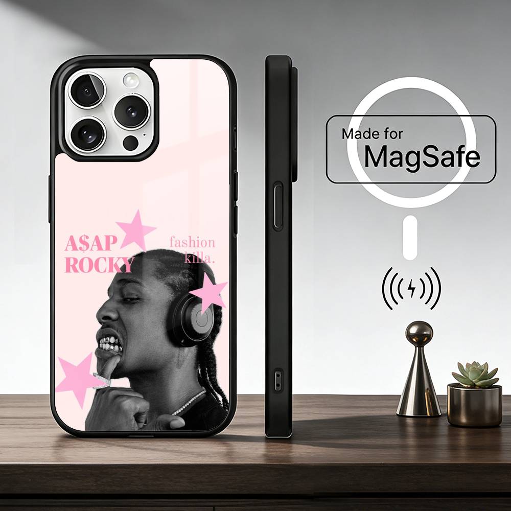 American Rapper ASAP Phone Case For iPhone17,16,15,14,13,12,11 Plus,Pro Max For Magsafe Wireless Charging