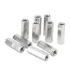 20 Pcs Hex Coupling Nut M5x0.8 L25mm Rust Corrosion Resistance Stainless Steel Threaded Rod Connectors