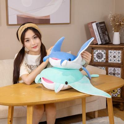 Simulation Devil Fish Doll Plush Toy Aquarium Ray Doll Children Sleeping Pillow Soothing Doll