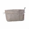 Sac Inserts Organisateur Cosmétique avec Sacs de Rangement à Fermeture Éclair Multi-Poches Sac à Main Couleur Unie Sac Intérieur Multifonctionnel