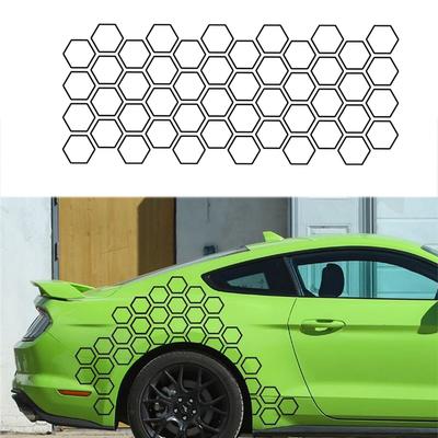 Car Sticker Universal Honeycomb Graphics Film Cars Body Decor Stickers Car Exterior Sticker Auto Vinyl Honeycomb Open Style Tape