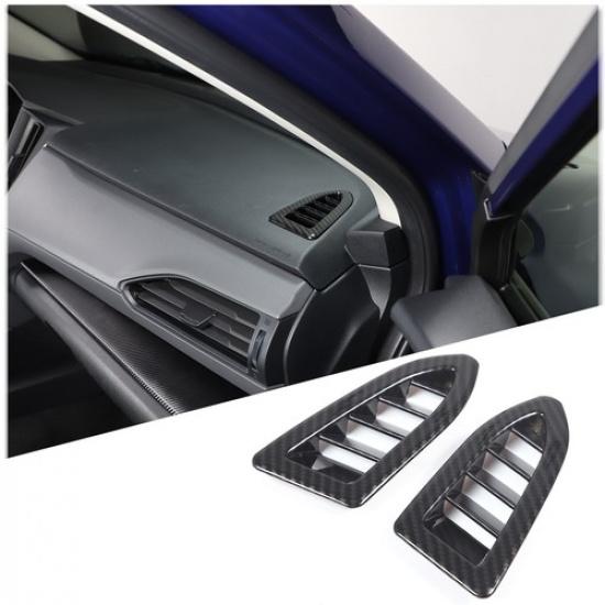 ABS Carbon Fiber Interior Air Vent Cover Trim For Subaru Crosstrek -24