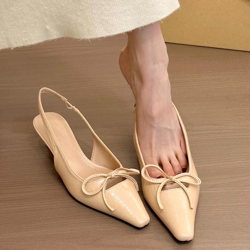 2025 Summer New Sexy Pointed Designer Slippers Outdoor Leisure Comfortable Shallow Mouth Ladies Multi-color High Heels