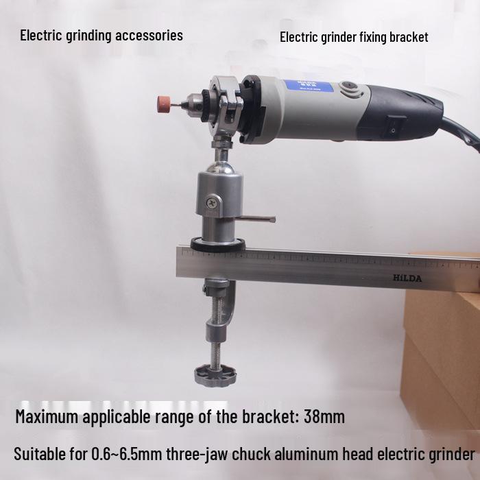 Aluminum Alloy Multi-Functional Electric Grinder & Rotating Stand with Sanding Wheel Accessories