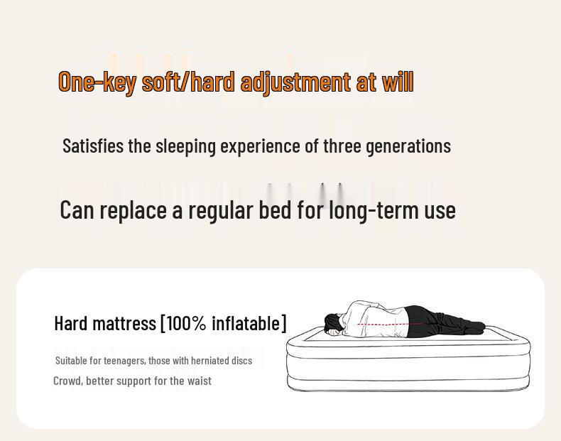 Automatic Inflatable Mattress Tent: Outdoor Spring Cloud Bed for Camping and Home Use