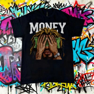 T-shirt Style Rue Rap Striving Pattern Été Argent Vue Mode Hip-hop Urbain Art 100% Coton Pur Haut Décontracté Imprimé