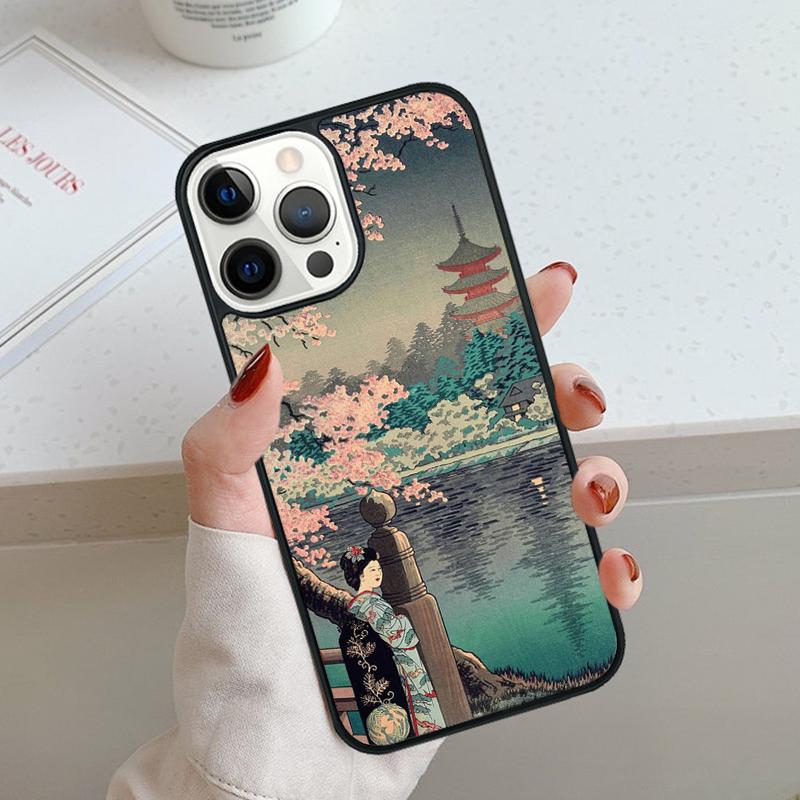 Ukiyo-e Japanese Style Art Painting Phone Case For iPhone 17 Air 11 12 13 14 15 16 Pro Max Cover For iPhone 17 Air Max Plus