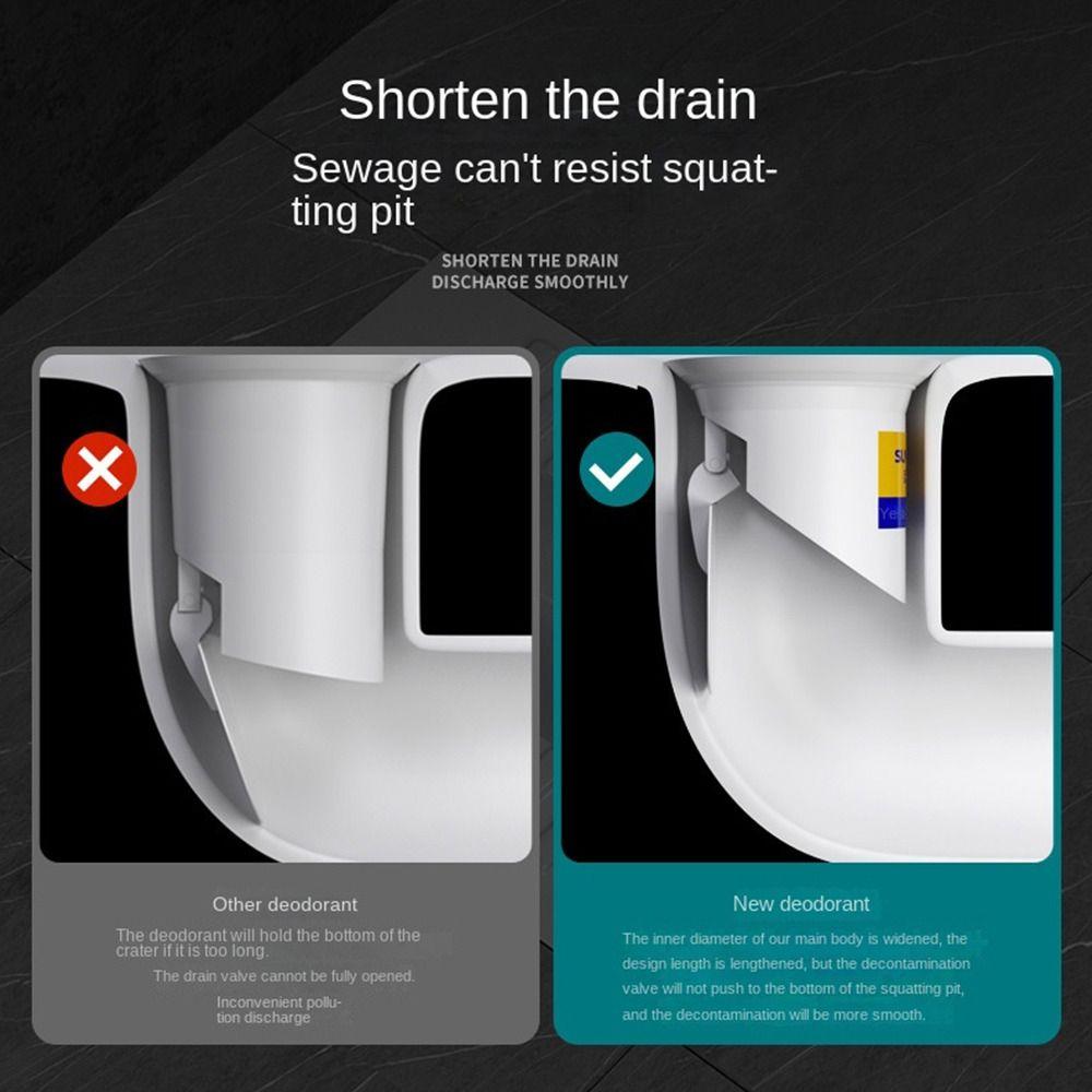 Plastikowy Przykucany Dół Odor Stopper biały Armatura Toaletowa Pokrywa Przeciwdziałająca Blokowaniu Łazienka Toaleta Przykucana