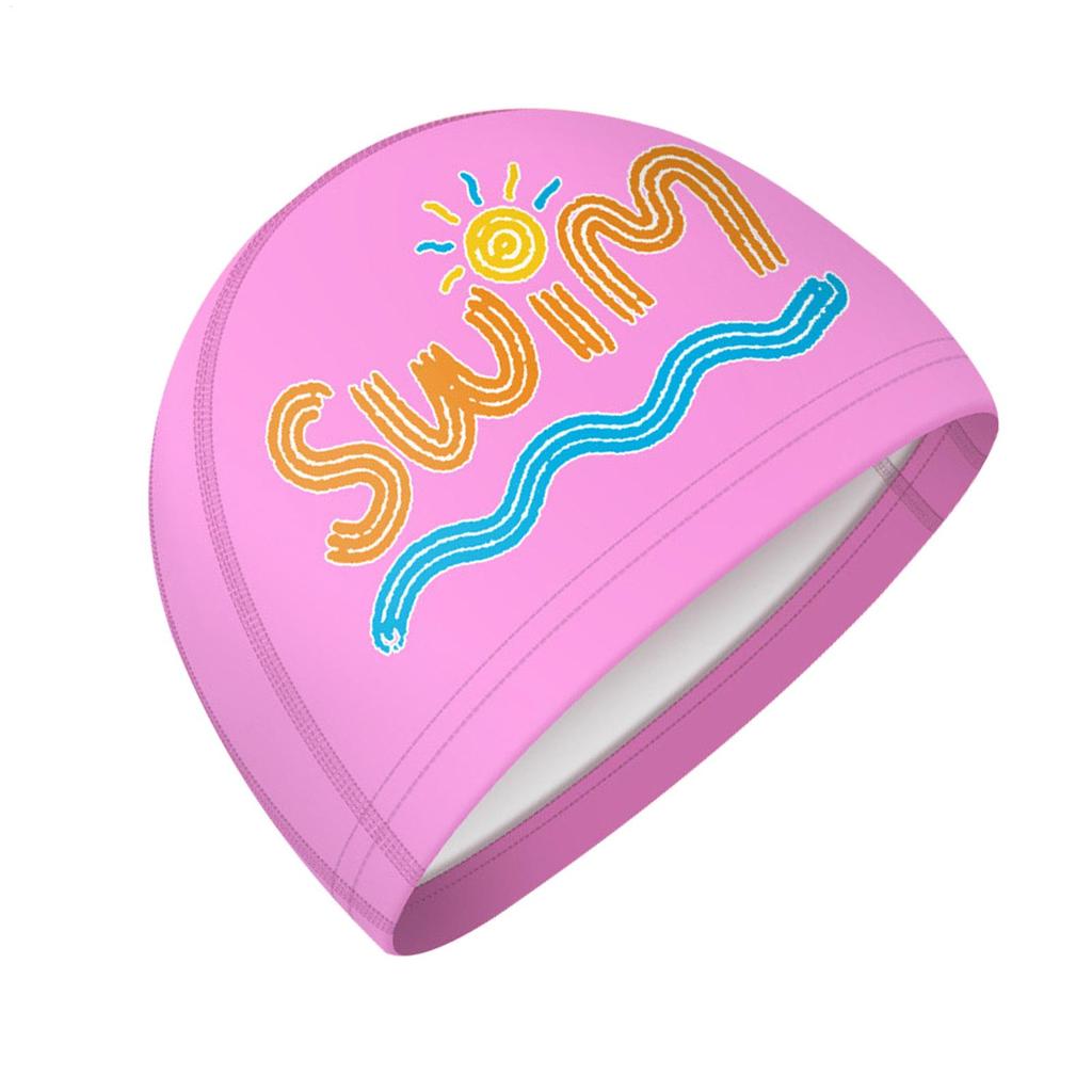 Kids Swimming Caps Cute Cartoon Elastic Silicone Boys and Girls Swimming Gear Long Hair Waterproof Ear sProtection Swim Caps