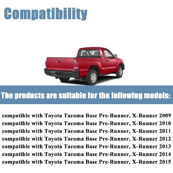 Gray Front Driver Or Passenger Side Bottom Replacement Cloth Seat Cover Compatible With Toyota Tacoma Base Pre-Runner X-Runner 2009 2010 2011 2012