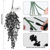 2Pcs Artificial Plants Black Vines UV-Resistant Protection Hanging Fake Plants Outdoor Indoor Home Garden Halloween Decoration