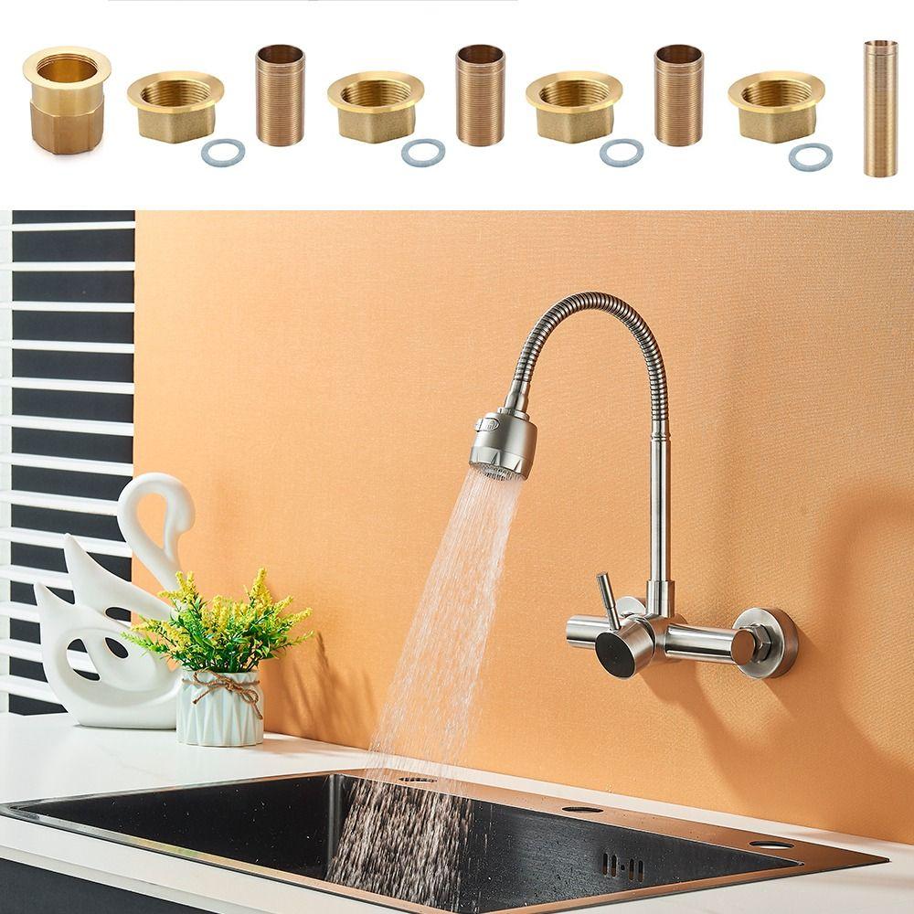 Copper Water Gap Fixed Fittings Multi Size Screw Nut Durable Hose Joint  Tool