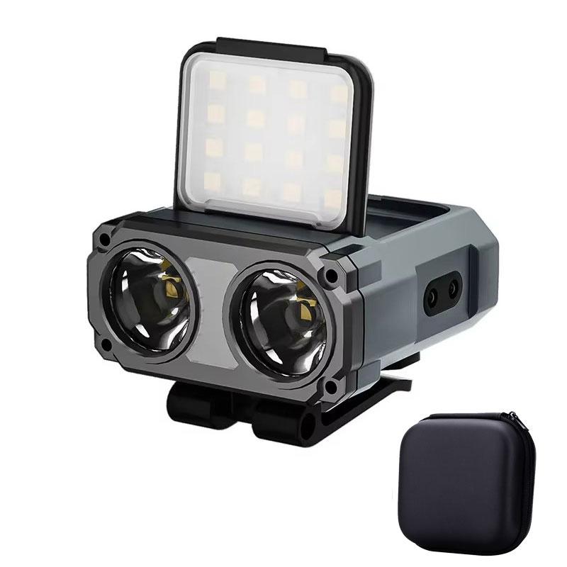 Ultrahelle wiederaufladbare Mini-Stirnlampe, LED-Clip-on-Cap-Licht, wasserdichte Sensor-Hut-Taschenlampe, Stirnlampe für das Angeln im Camp
