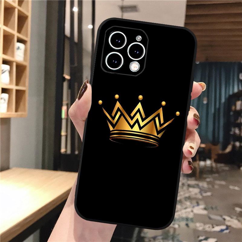 Queen King Phone Case For Iphone 17 Pro Max Air 16 15 14 13 Pro Max 15 16 Pro 15Plus Shell
