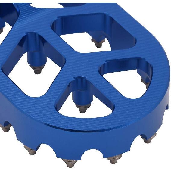 AnXin Motorcycle Foot Pegs Footpeg Pedals FootRest for PW50 1981- PW80 1983-2006 Pit Dirt Bike Blue