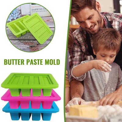 Butter  Tray with Lid Storage The Silicone Butter S with 4 Large Storage
