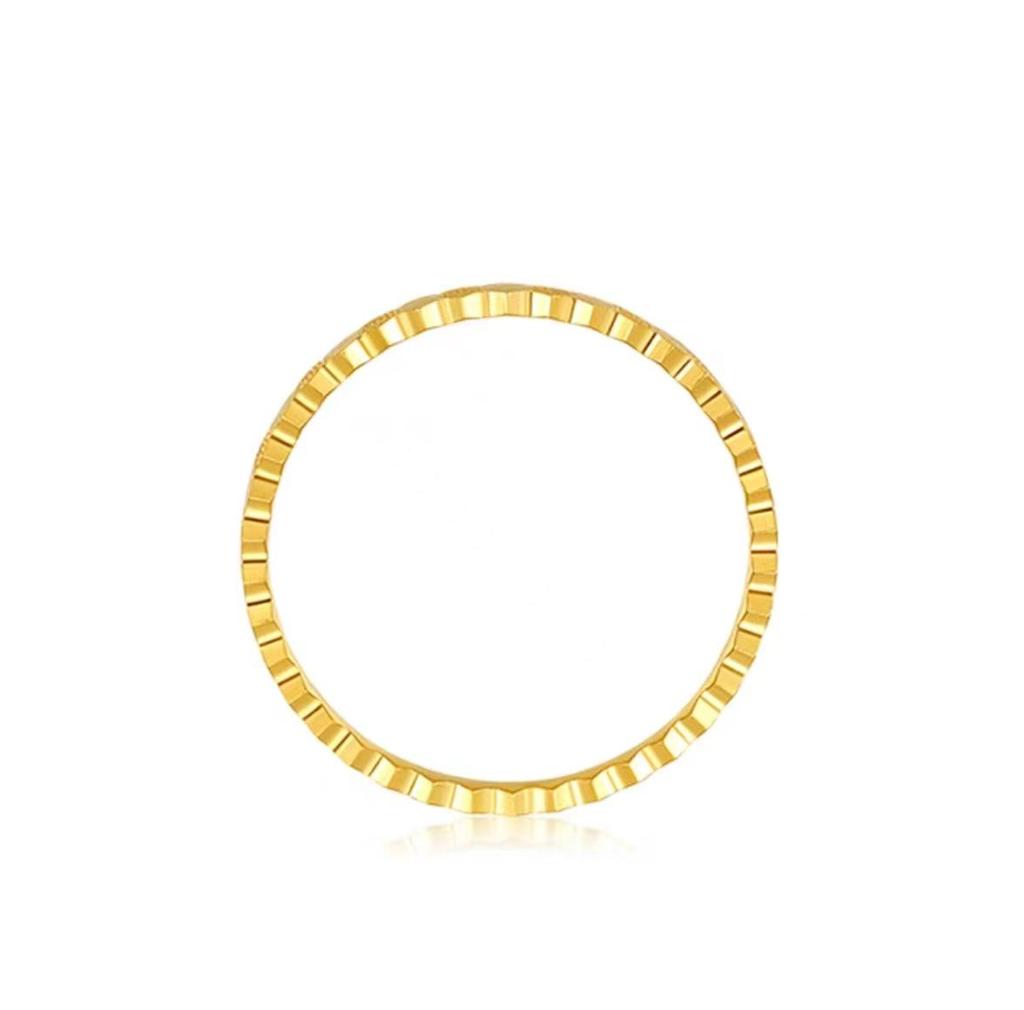 Women's Sand Gold Honeycomb Bracelet & Love Nest Ring, Copper-Plated 5G Imitation Gold Jewelry