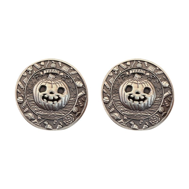 Монета «Сладость или гадость», монеты на Хэллоуин с тыквами, праздничные украшения и сувениры на вечеринку «Сладость или гадость» на Хэллоуин