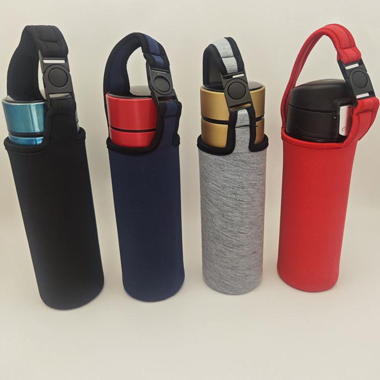 Universal Insulated Thermos Cup with Anti-Fall Protection and Portable Crossbody Strap