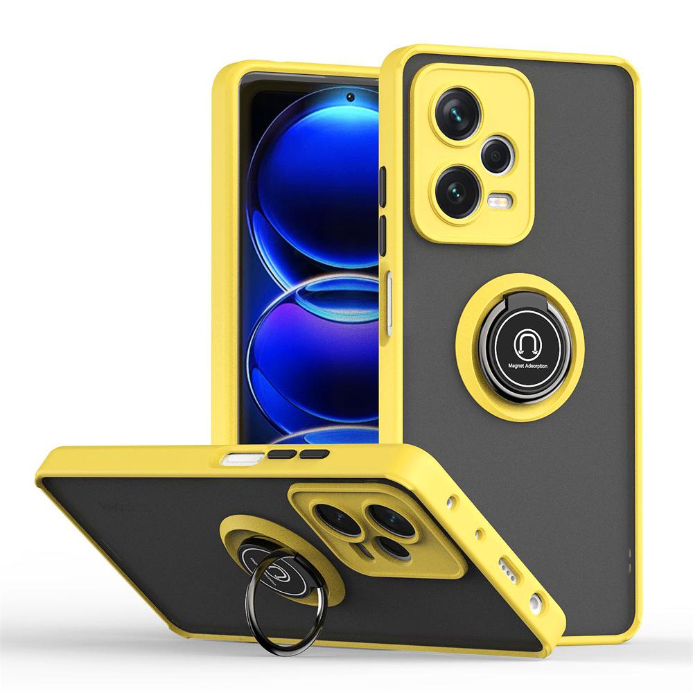 With Ring Holder Case For Xiaomi Redmi Note 12 11 12s 10 9 8 Pro Magnetic Cover For Redmi 10 10C 12 13 Protective Back Case
