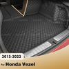 For Honda Vezel 2015- 21 20 19 18 17 16 Auto Full Coverage Trunk Mat Car Boot Cover Pad Cargo Liner Interior Accessories