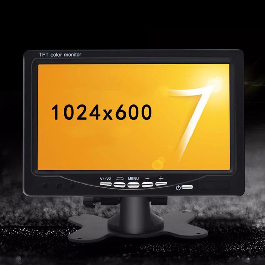 7 Inch LED Backlight TFT LCD Monitor for RV Car Rearview Cameras Wide View Angle