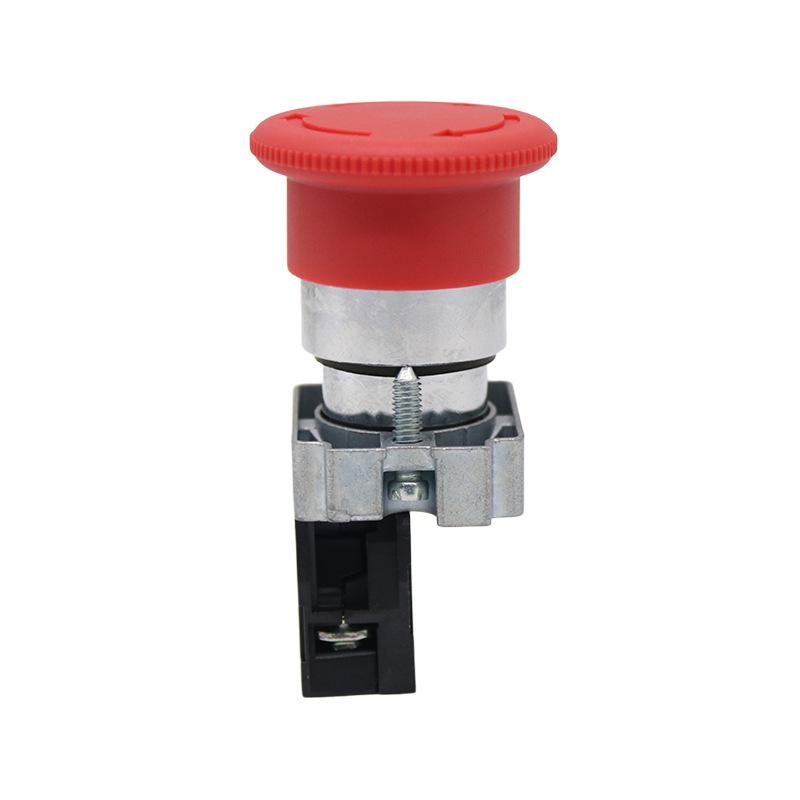 LA155P-BS542 Emergency Stop Button Switch, Thickened Copper Parts, Silver Contacts, 22MM Hole