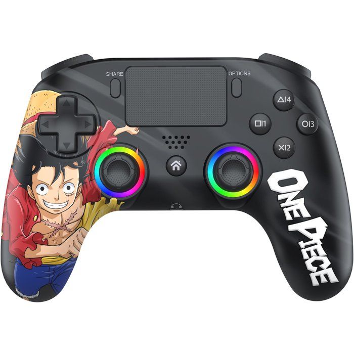 Subsonic Noir Manette Sans Fil One Piece Luffy Fishman Ps5/Pc Bluetooth Led Rgb M1/M2 Turbo 10H - Neuf - Image 3
