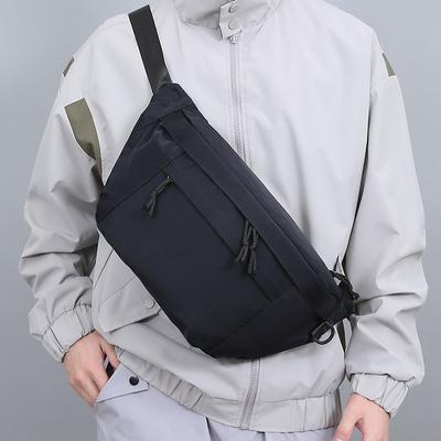 Brusttasche für Herren, trendige, große Kapazität, vielseitige Schulter-Umhängetasche für Jungen, japanische, schlichte Nylon-Umhängetasche für Herren und Damen