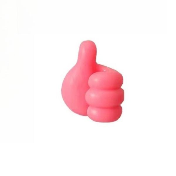 

Резиновый держатель в форме руки, кабель для очков, шнур питания, линия зарядки, самоклеящийся мини-крючок, органайзер для хранения автомобилей, украшения для гаджетов розовый