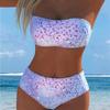 1011 New Bikini Set Two-piece Tube Top Women's Swimsuit Swimsuit Breathable and Thin