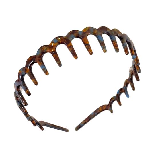 

Силиконовый обруч для волос U-образной формы, нескользящая повязка на голову с зубчиками, универсальная повязка для прически, регулируемая расческа для волос, аксессуар для волос