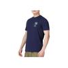 Puma Logo Print Short Sleeve T-Shirt Men Tops Blue 680276-06