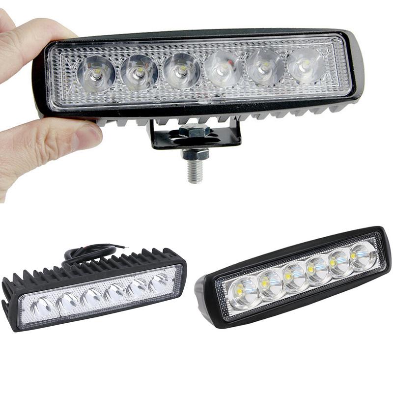 18W 6Inch Led Work Light Bar Flood Lamp Offroad Driving Fog 4Wd Ute Suv Truck