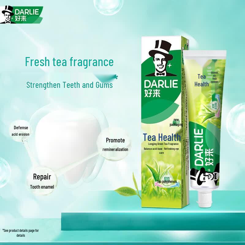 Darlie Cha Bei Jian Fresh Tea Toothpaste Family Pack (Green & White Tea, 660g)
