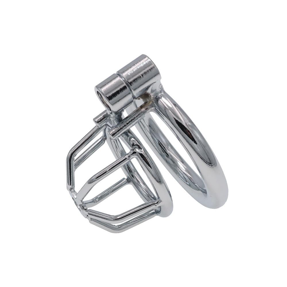 Metal Short Penis Bird Cage Men's Wear Adult Toys Small Grid Chastity Chastity Lock