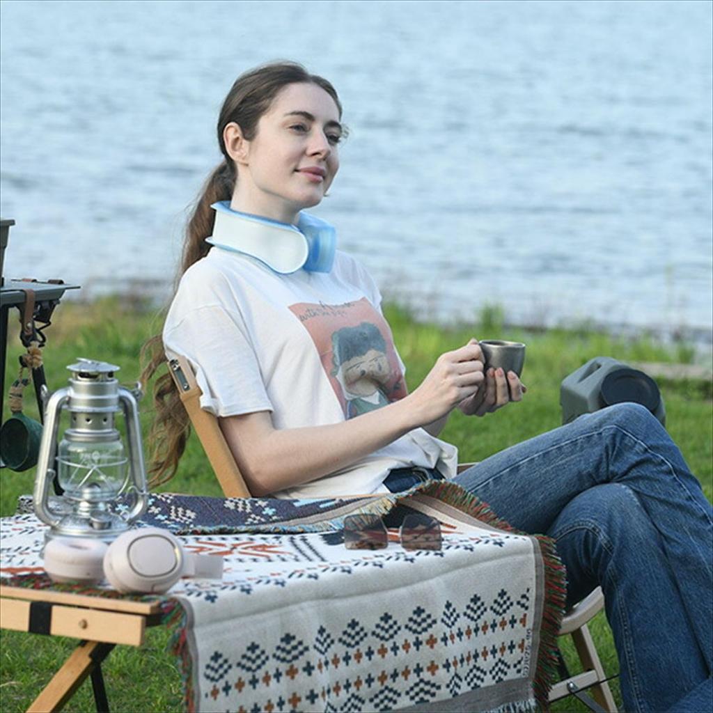 Collection Ice Neck U Icing Cooling Neck Cooler for Heatstroke Prevention Cooling Sensation Cooling Ring Neck Cooler [Campers Yamazen] CNR-700