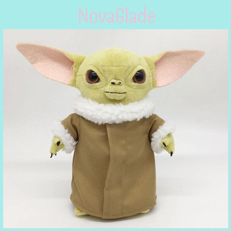Adorable 25cm Baby Yoda Plush Doll From The Mandalorian With Removable Clothes