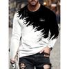 Colorful Starry Sky 3D Printed Men's Crewneck Long Sleeve Urban Street Fashion Trend Men's T-shirt Loose Casual Men's Shirt
